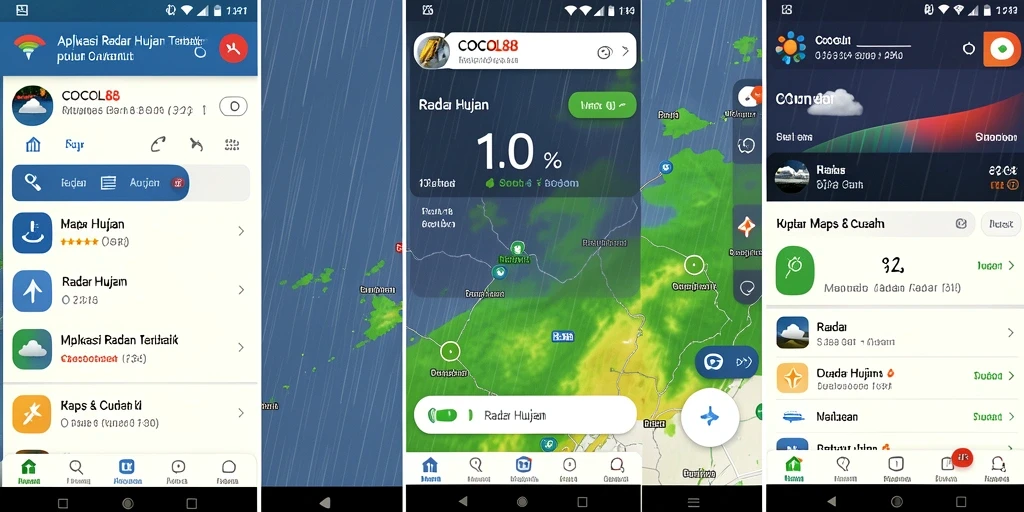Antarmuka COCOL88 menunjukkan data radar hujan yang akurat dan mudah dibaca.